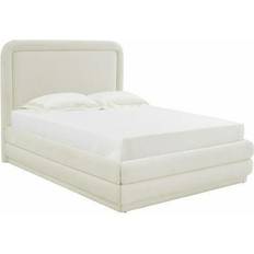 TOV Furniture Briella Velvet Bed Cream