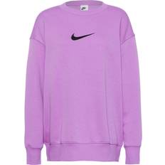 Nike Purple Jumpers Nike Sportswear Phoenix Fleece Women's Oversized Fleece Sweatshirt Purple
