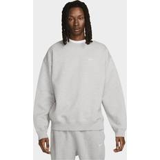 Nike Men's Solo Swoosh Fleece Crew in Grey, DX1361-063 Grey