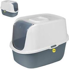 Hooded Cat Litter Tray Box Pan Toile