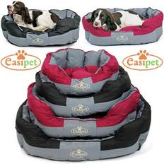 Waterproof Round Dog Bed Grey/Black S Easipet 74676