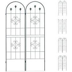 Verde Fontane Relaxdays Set 2 Grigliati Per Rampicanti in Metallo 180 x 50 cm