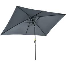 Rectangular parasol OutSunny 3x2m Patio Parasol Garden Umbrellas Canopy