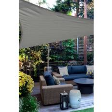 Grey Sail Awnings Brentfords 4 Metre Triangle Sun Shade Garden Summer Canopy