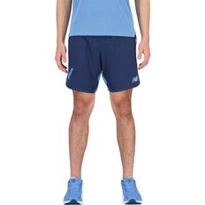 Multicoloured - Running Shorts New Balance Men's Graphic Impact Run Short in Blue/Bleu Polywoven