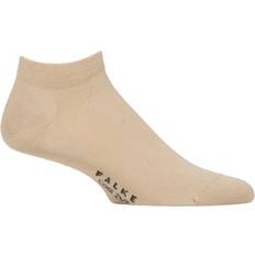 Falke Herr Cool 24/7 ekologisk bomull förstärkta herrsneakers utan motiv andas svettfri tunn enfärgad par strumpor, beige Sand 4320 39–40