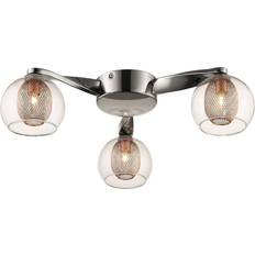 Copper Ceiling Flush Lights Spring Lighting 3 Ceiling Flush Light