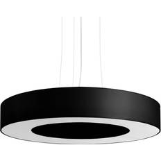 Lámparas de techo Sollux Saturno Slim 50 Negra 1100 mm Lámpara Colgante