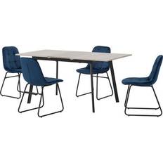 Blue Dining Sets SECONIQUE Avery Extending Dining Set