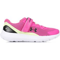 Yellow Running Shoes Children's Shoes Under Armour Girls Surge Running Shoe, 600 Rebel Pink/Fade/Black, Big Kid