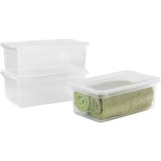 Transparente Cajas de almacenamiento Keeeper Set Cajas Almacenaje 3x11 L, Plástico, Natural Transparente 39 x 26.5 x 14 cm Caja de almacenamiento