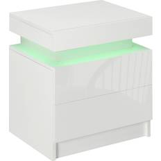 Homcom White Bedside Table