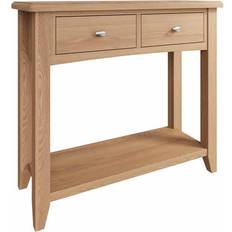 HJ Home Galister Oak 2 Drawer Console Table