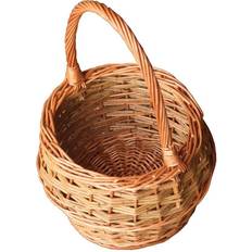Wood Baskets RED HAMPER Hamper S046/HOME Small Rustic Egg Shopping Basket
