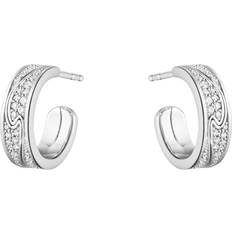 Georg jensen fusion Georg Jensen Fusion 18ct White Gold 0.33ct Diamond Hoop Earrings