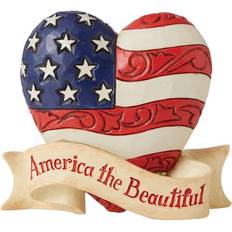 Jim Shore Mini Patriotic Beautiful Heart Figurine