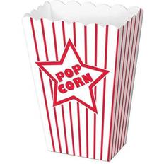 Red Popcorn Boxes Beistle Paper Popcorn Box, Red/White, 40/Pack 57450 Quill