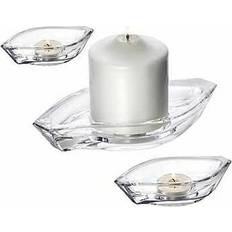 Orrefors Wave 3 Piece Votive Set Portavelas