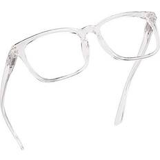 Reading Glasses Blue Light Blocking Reading Clear, 175 Magnification Computer, Beige Over