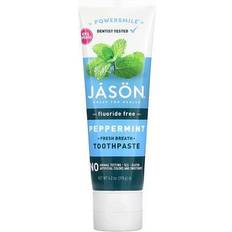 Jason Natural Powersmile Fresh Breath Toothpaste Fluoride Free Peppermint 4.2 119