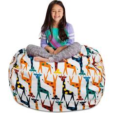 Beanbags Posh Creations Kids Stuffed Animal Storage Bean Bag Chair Cover X-Large-48