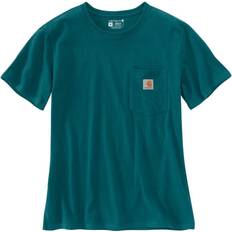 Carhartt Nainen T-paidat Carhartt Women's Short Sleeve Pocket T-shirt - Shaded Spruce