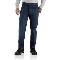 Jeans Carhartt Men's Flame-Resistant Rugged Flex Straight Fit 5-Pocket Jeans Blue 38x30