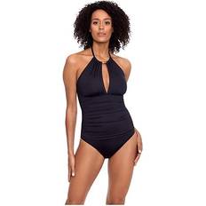 High neck one piece swimsuit Lauren Ralph Lauren High-Neck One-Piece Swimsuit Black Black