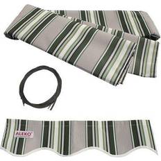 Green Patio Awnings Aleko Replacement Canopy for 8x6.5 ft Awning