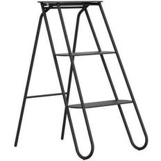 Black Stools Frost Bukto Step Stool Foldable schwarz/BxTxH 38,6x55,8x70,6cm/Belastbarkeit bis 120kg