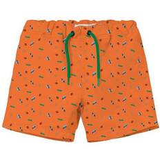 Zipper Swim Shorts Children's Clothing Name It Printed Swimming Shorts - Vibrant Orange (13212911)