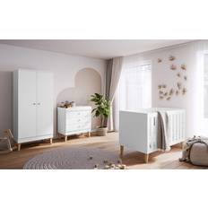 Venicci saluzzo 3 piece room set cot bed changer wardrobe