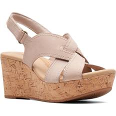 Leer Sandalen Clarks Rose Erin Hakken - Beige