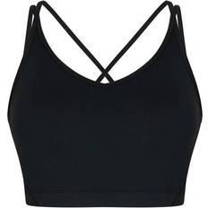Zebdia Sports Bra Slim Strap - Black