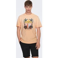 Only & Sons T-Shirt 22026084 Orange Regular Fit