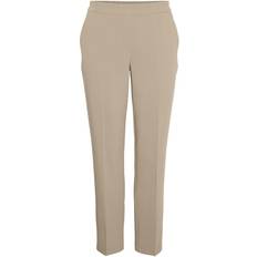 Pieces Pcbosella Tapered Trousers - White Pepper