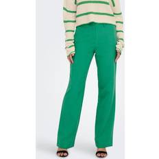 Turquoise Pants Only Lana-Berry Mid Straight Fit - Grün