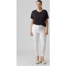 Vero Moda Skinny Fit Hög Curve Jeans Bright white 50/32