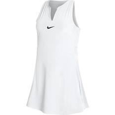 Blanco - Mujer Vestidos Nike Women's Dri-FIT Advantage Tennis Dress - White/Black