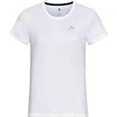 Blanco - Mujer Camisetas Térmicas Odlo Essential Flyer Tee - White