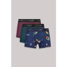 Ted Baker Underkläder Ted Baker Herr 3-Pack Bomullsstav Botanisk Trädgård - Navy