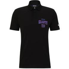 HUGO BOSS "Men's X NFL Black/Royal New York Giants Punter Polo"