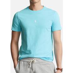 Polo Ralph Lauren Turquoise Clothing Polo Ralph Lauren Men's Custom Slim Fit Jersey T-Shirt 037 Hammond Blue