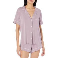 eberjey Women's Gisele Tencel Modal Short Pajama Set, Purple, Purple