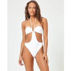 Eyelet Marina One Piece Swimsuit White