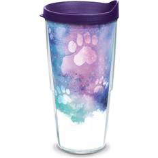 Brown Glasses Tervis Double Walled Paw Prints Insulated Tumbler