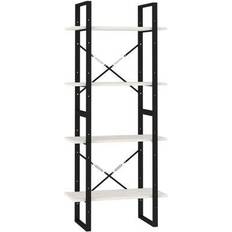 vidaXL 4 Compartments Scaffale per libri 140cm