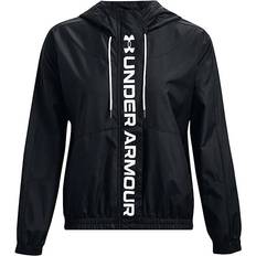 Under Armour Rush Woven Full-Zip Jacket - Black/White