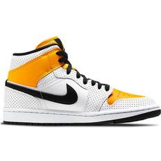 Jordan 1 mid gold Nike Air Jordan 1 Mid W - White/Black/University Gold