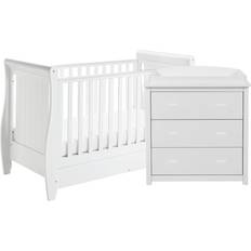 Bed Set Babymore Stella 2 Piece Nursery Furniture Set White